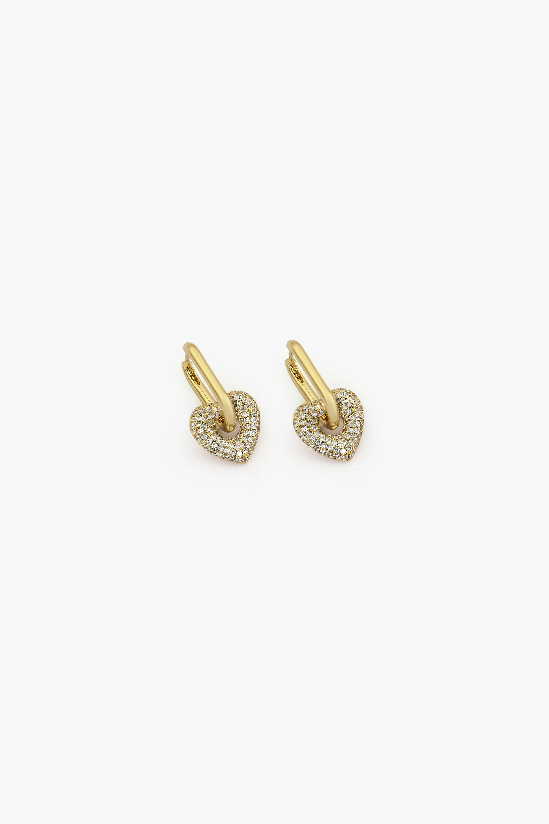 Embellished Heart Earrings, , image 2